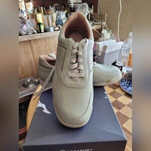 Rockport Pro Walker Mens Shoes Comfort Walking Leather Wheat Sneakers 10.5W